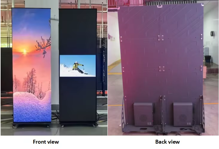 Outdoor Fixed LED Display with P1.82 Pixel Pitch 45mm Super Slim Design and 160° Viewing Angle for Commercial Advertising