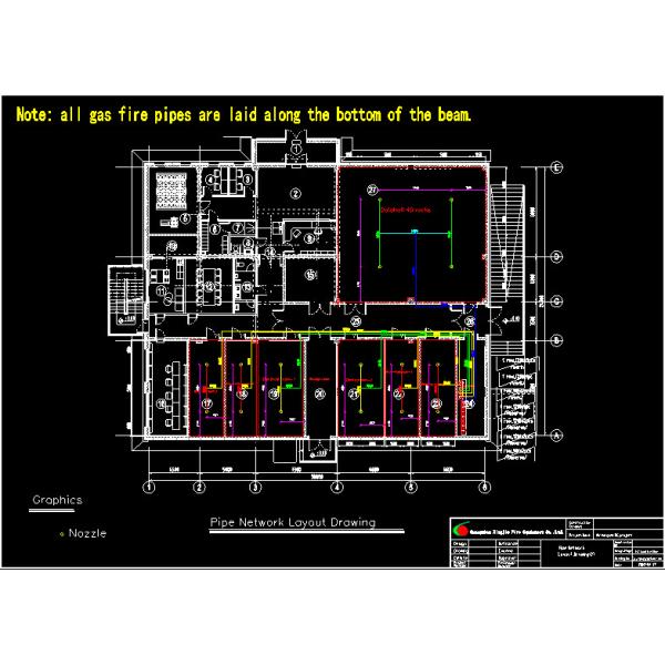 Гептафторупропан 10s 5.6Mpa FM200 Система трубной сети Легкая конструкция с низким уровнем технического обслуживания