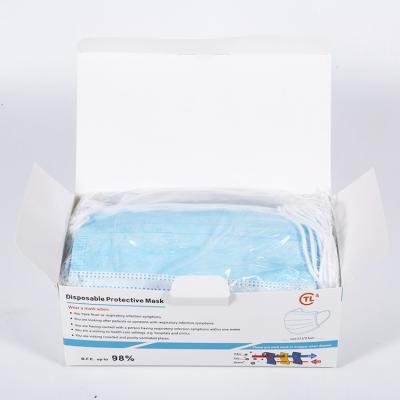 In Stock China Facemask 3 Ply Earloop Masque Disposable Face Mask