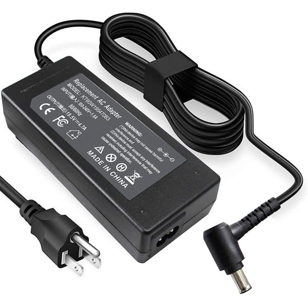 90W Sony Vaio Laptop Adapter 19.5 V 4.7A Black Compatible With VGP-AC19V37 VGP-AC19V10
