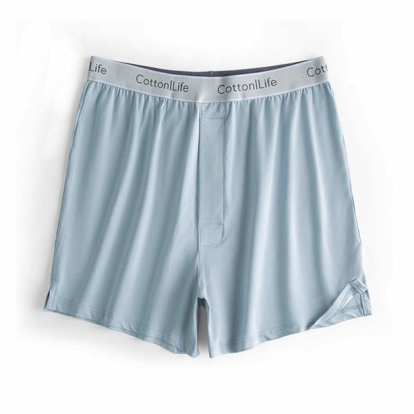 L-3XL Men'S Polyester Boxer Briefs Cotton Mid Rise Mens Workout Thongs