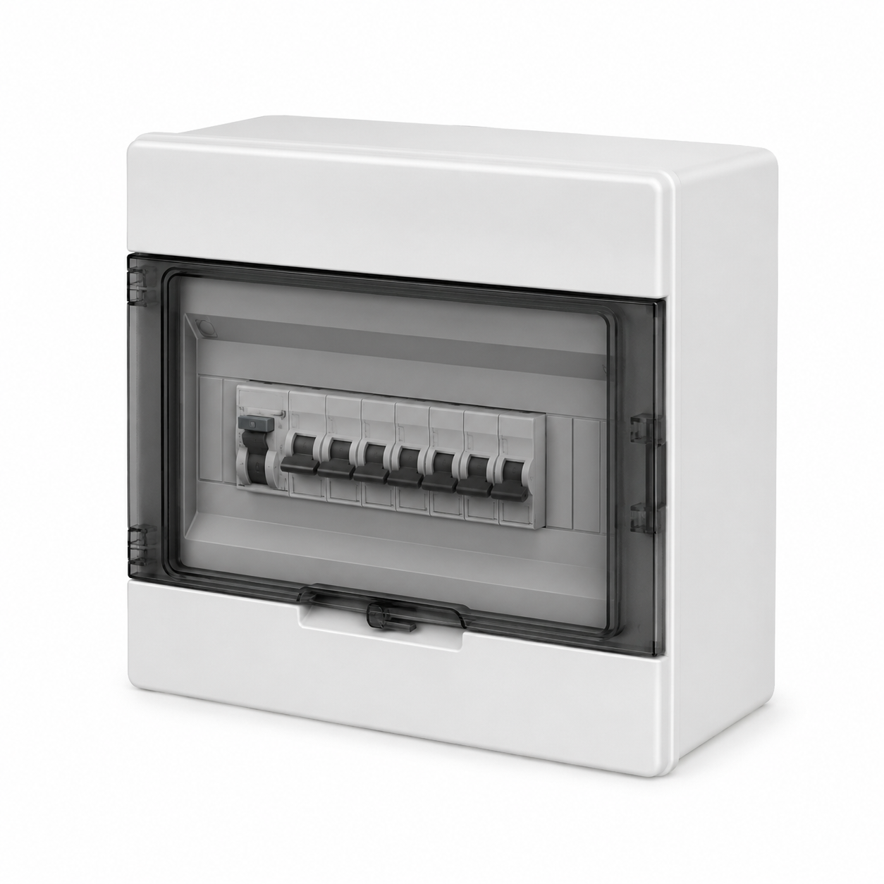 Surface Mount Home Small Distribution Panel Assembly Space Saving With Circuit Protection
