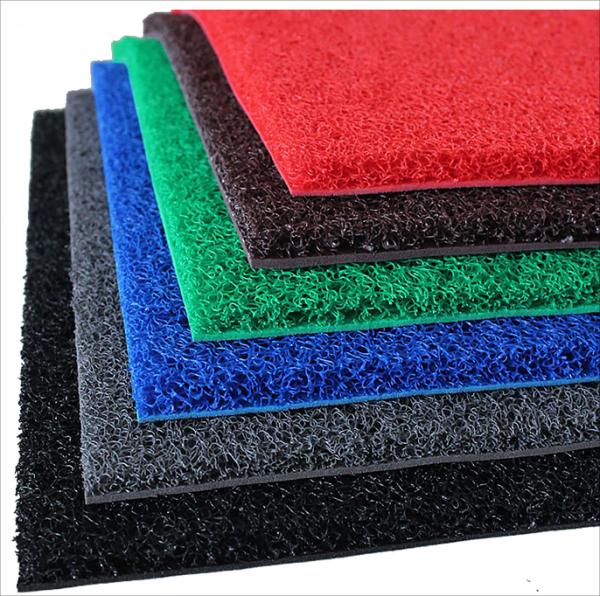 12mm PVC Coil Carpet Mat Anti Slip Loop Cushion Floor Mat For Home And Office