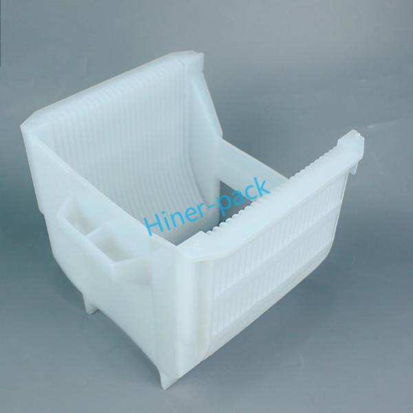 OEM 25 Slots Wafer Cassette Box PFA White Wafer Carrier Material de embalagem