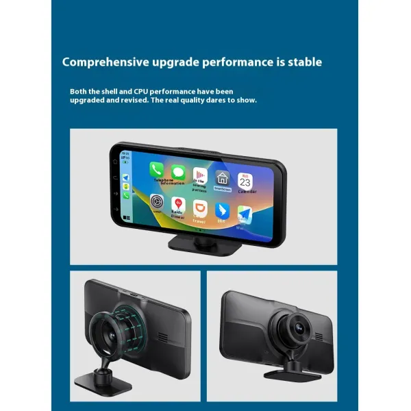 6.25 Inch Wireless Carplay Dashcam Bluetooth Connectivity High Definition Recording