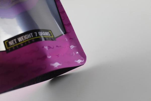 custom printed stand up aluminum foil laminated mylar zip lock bag for weed
