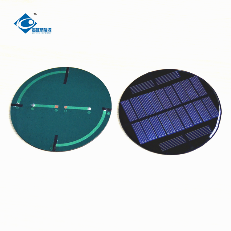 11 панель солнечных батарей Φ100X2.5mm эпоксидной смолы облегченного кремния батареи 5.5V солнечная ZW-R100