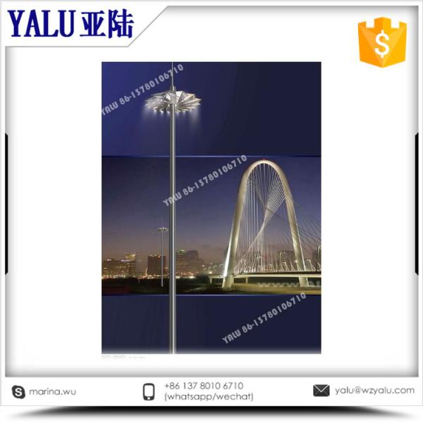 20meter galvanized steel Outdoor soccer and cricket field landscape high mast pole light with high power LED light