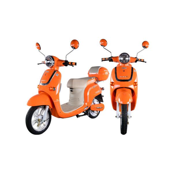 48V 500W Pedal Assisted Electric Scooter , Vespa Style E Moped With Pedals