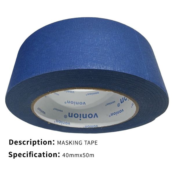 3 Inch Painter'S Crepe Masking Tape Rubber Based Adhesive black 25mmx100m