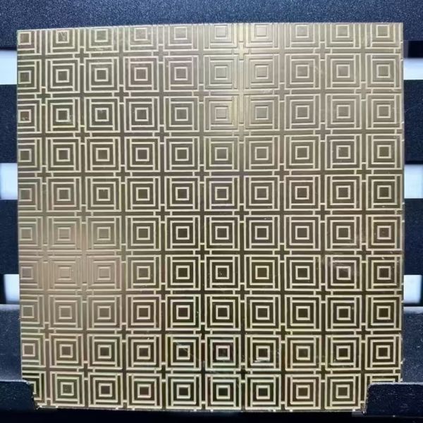 Lámina de acero inoxidable grabada personalizada para decoración de la industria aeroespacial y médica