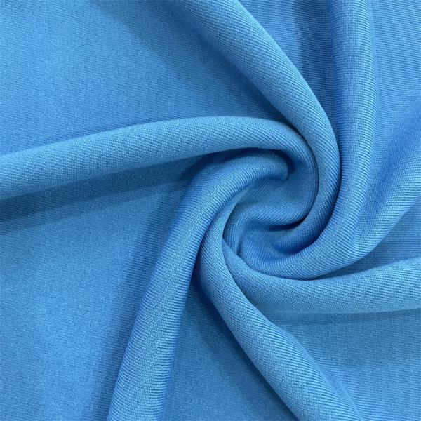 Waterproof Moisture Wicking Polyester Tricot Knitted Elastic Soccer Fabric Style Twill Pattern Yarn Dyed