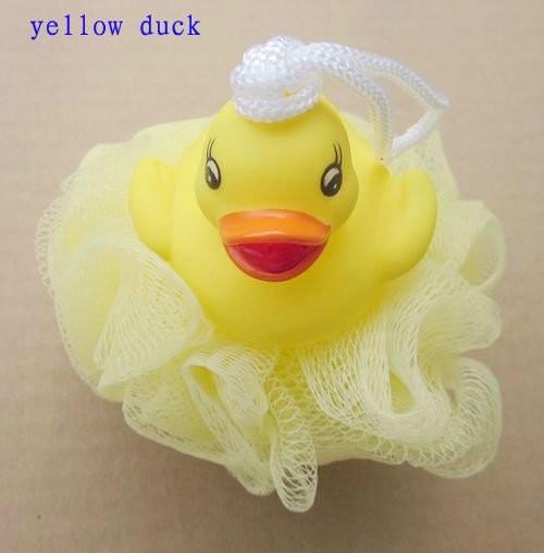 Cartoon Bear Bath / Shower Body Puff Sponge Mesh Ball shenzhen ICTI factory
