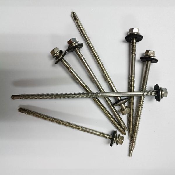 DIN15480 Carbon Steel Self Drilling Screw ST3.5 ST4.2 Hex Washer Head