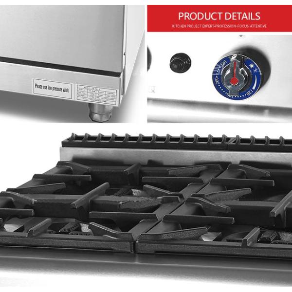 Easy Clean 920mm 25.8kw Stainless Steel Cooking Equipment