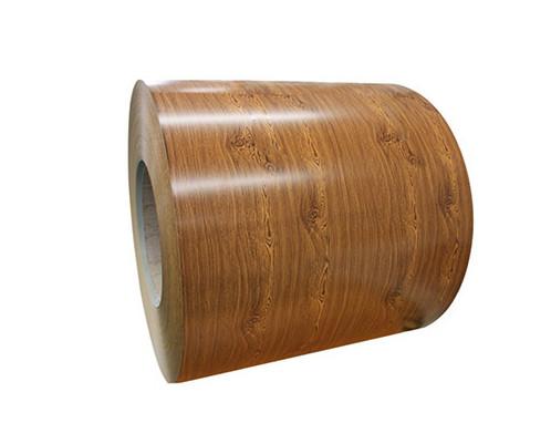 Wood Grain Texture Coated Aluminum Coil Pvdf Coating For Exterior Facades