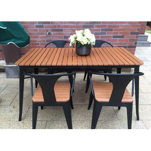 Простой современный твердый деревянный на открытом воздухе набор стула таблицы балкона мебели для Адвокатуры кафа отдыха