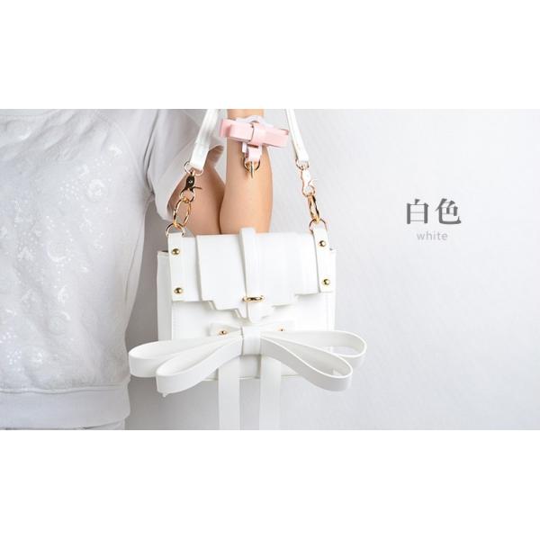 2016 new bow shoulder bag Messenger female European and American fashion pure color pu handbag