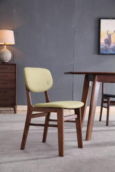 Fabric Modern Fashion Design Ash Wooden Dining Chair