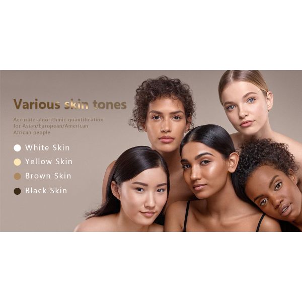 AI Face Skin Analyzer Multi-spectrum LED Light 3D Topography Tech EU 21.5