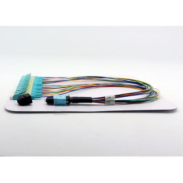 Мужчина разветвителя 0.9mm MTP - волокна кабеля OM4 24 LC 30cm для MPO/MPO - кассета/панели LC