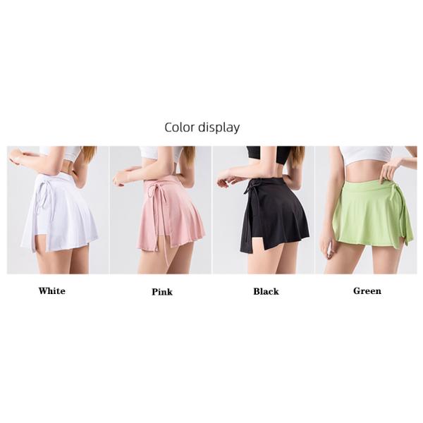 Дамы спорта простирания юбки тенниса черных женщин нейлона активные играют в гольф Skorts