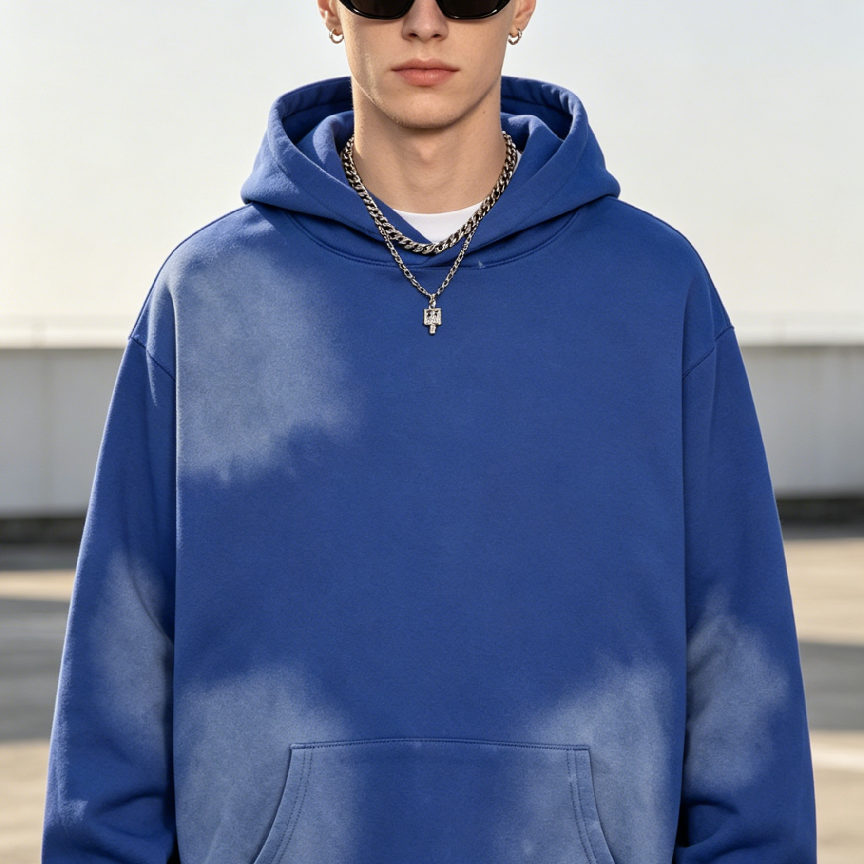 Vintage Casual Stone Wash Hoodies 350GSM - 400GSM 100% Cotton Heavyweight Hoodie For Youth