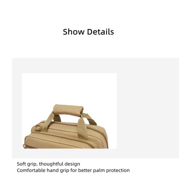 Laser Cut MOLLE Mounted Single Pistol Bag Camouflage Pattern