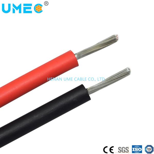 Bateria vermelha preta DC 2.5mm2 4mm2 6mm2 10mm2 16mm2 Fotovoltaico cabo de energia solar para painel solar