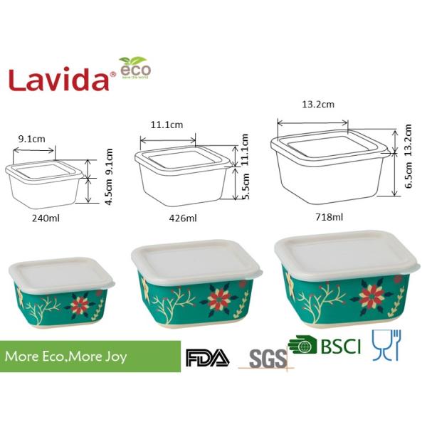 Christmas Bamboo Fiber Waterproof Storage Box High Strength Non - Flammable