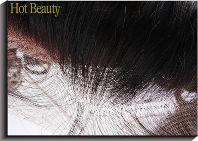 Virgin Human Hair Lace Closure 4 Inch By 13 Inch Frontal Natural Black Silk Straight