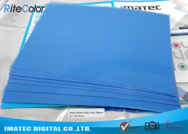 Raio X azul do filme da imagem latente médica, filme sensível azul 280gsm do hospital