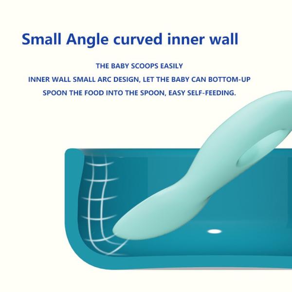 Yellow Training Infant Feeding Bowl 450ML Infant Suction Bowls For Baby