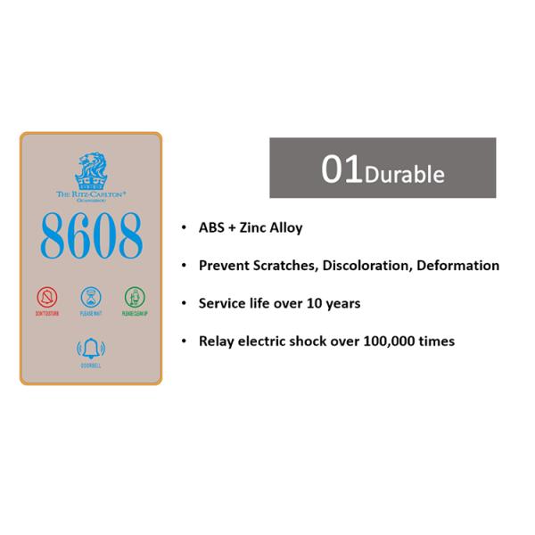 ABS дверной замок аксессуар DND панель с дверным звонком черный / коричневый цвет