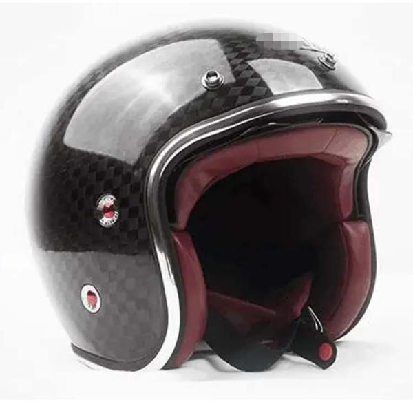 Carbon Fiber DOT Approved Double Visor Jet Helmet DOT 3/4 Open Face for S.M.L.XL.XXL