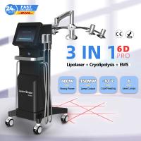 Lipolaser Crioterapia Máquina de Congelamento de Gordura Criolipólise 6D EMS Perda de Peso