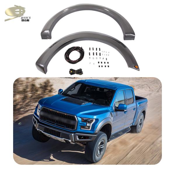 Black Car Fender Flares Wheel Arch For Ford Ranger T8 Raptor 2018-2021