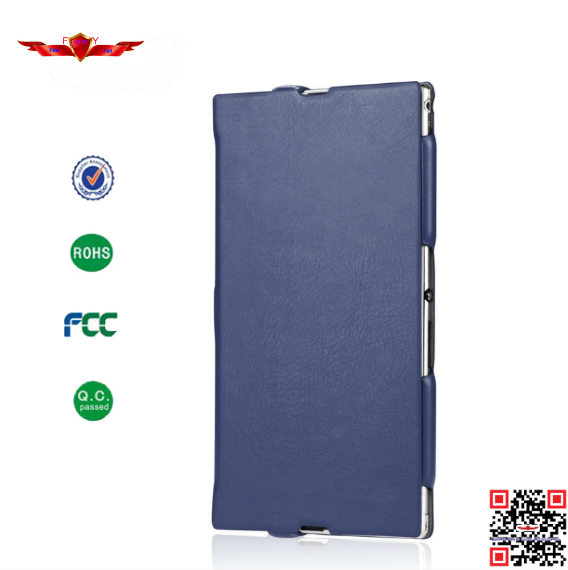 Ultra Thin Import Italy Flip Leather Cover Case For Sony Xperia Z Ultra XL39H Multi Color