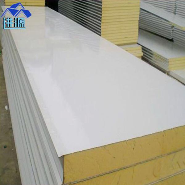 insulated grey white 0.426mm double steel polyurethane foam cold room sandwich panel