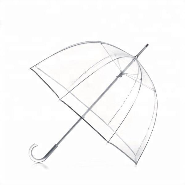 Custom Logo Compact Bubble Umbrella , Clear Transparent Umbrella For Womens
