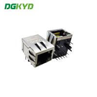 solo conector portuario de 1x1 Cat5e RJ45 con el solo puerto de EMI Finger Yellow Green LED RJ45 con el transformador