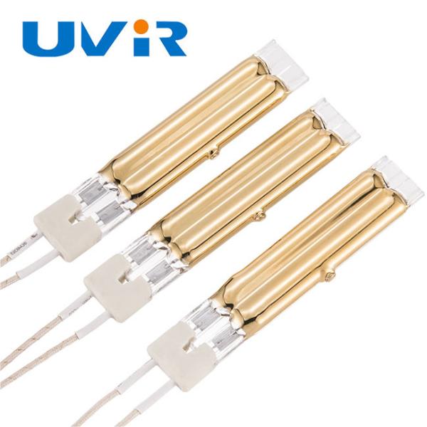 Gold Plated Twin Tube Short Wave Infrared Heating Lamp 400-6000W