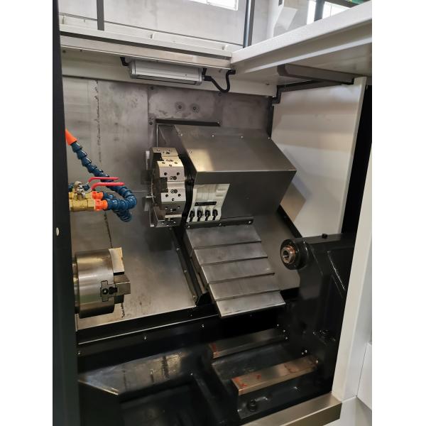 7.5kw 3000rpm Horizontal CNC Lathe Machine Hollow Hydraulic Chuck