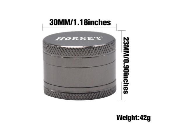 30mm Diameter Layer Zinc Alloy Metal Herb Grinder Portable Mini Cigarette Mill