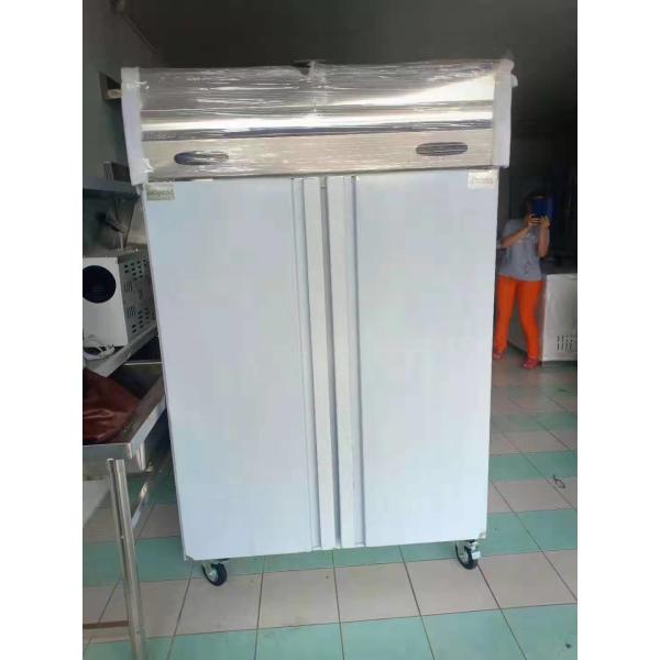 Fan que refresca el refrigerador frío vegetal del congelador vertical comercial con la rueda