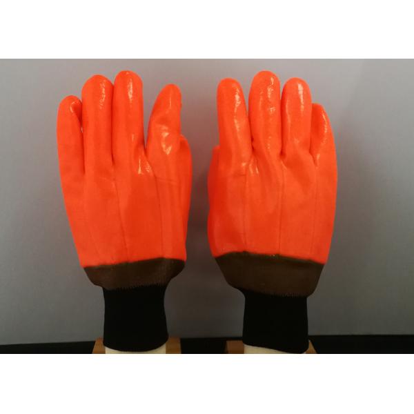 Antisepsis PVC Hand Gloves , Cold Weather Work Gloves Excellent Slip Resistance