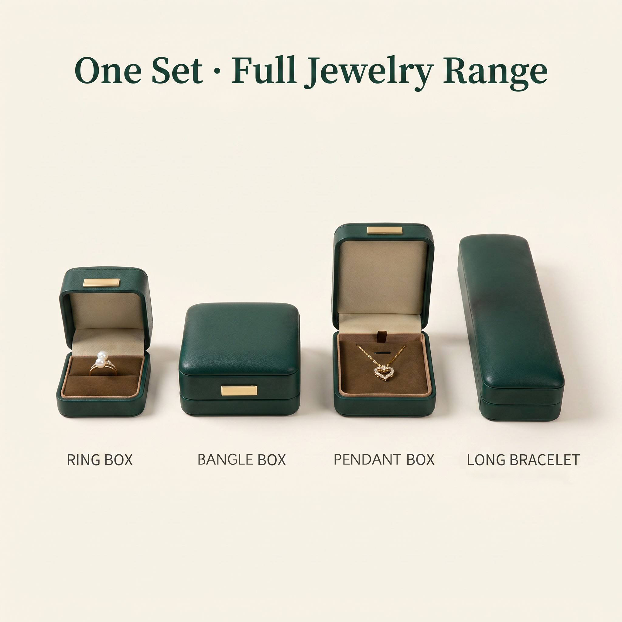 Durable Rectangle PU Jewellery Box Long Chain Pendant Jewelry Box