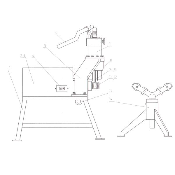 Hydraulic Pipe Roll Grooving Machine Fits For STG IIA 2'' - 12''