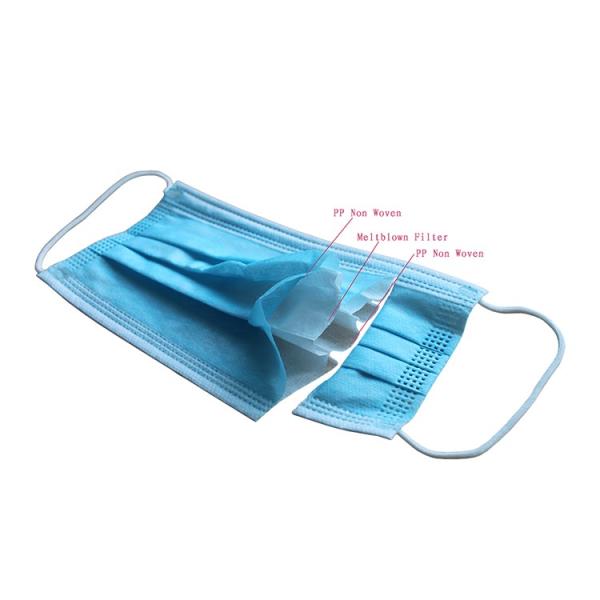 Earloop Disposable Surgical Mask , Medical Grade Face Mask Easy Breathability