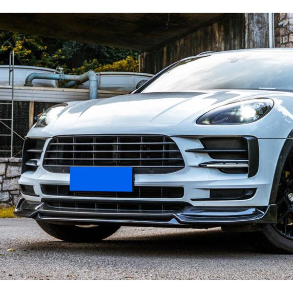 Kit de fibra de carbono de alta calidad Kit de cuerpo de Macan para Macan delantera y trasera faldas de lado spoiler cuerpo ancho